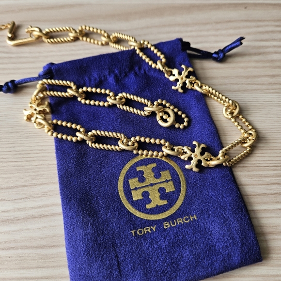 Tory Burch Jewelry - Tory Burch Signature Gold Chain Necklace - Roxanne Collection